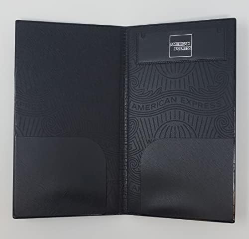 5 Pack American Express Guest Check Presenter with Silver AMEX Imprint on Vinyl