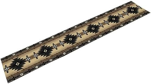 Aztec Southwest Table Runner,Ethnic Style Design Geometric Table Runners Table Setting Decor for Garden Farmhouse Wedding Party Holiday Dinner Home 13x90 Inch