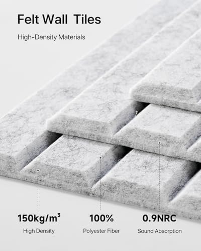 Acoustic Panels 12 Pack Square Soundproof Wall Panels with 60 Adhesive Tapes, High Density Acoustic Foam Panels Sound Proof Foam for Home Office, Recording Studio, Ceiling, 12" X 12" X 0.4"