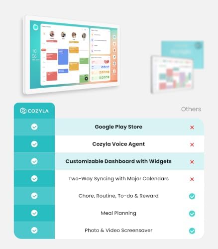 Cozyla Calendar Plus 2: 32" Smart Digital Calendar with Google Play Store