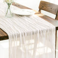 Ivory Cheesecloth Table Runner Fall Boho Wedding Birthday Home Decor
