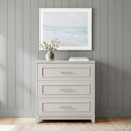 Martha Stewart Lily Pond Modular Storage Cabinet with Drawers, Sharkey Gray