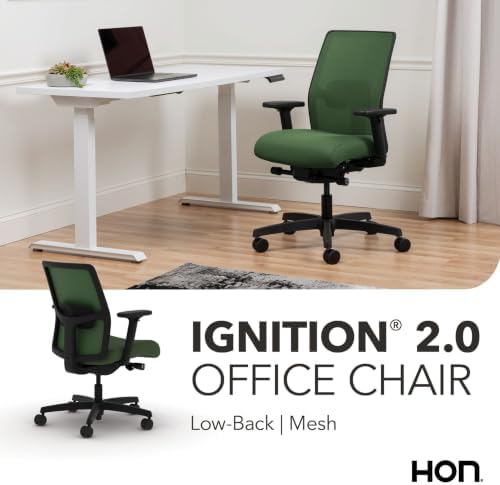 HON Ignition 2.0 Low Back Ergonomic Office Chair, Desk Chair, Leaf