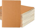 24 Pack College Ruled Notebook & Journal Bulk, Kraft Cover, Line Thick Paper, A5 Size, 5.5x8.3 inch, 60 Pages, Small Subject Note Pad Planner Set for Women Men Kids Traveler Student Office