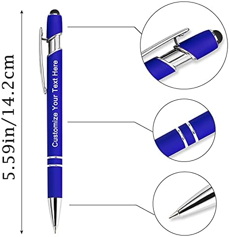 Qingxily Up to 300 Pcs Customized Pen Set, Personalized Pens with Free Engraving, Stylus Ballpoint Pen with Your Name/Message, 204 colorful Pcs for Business/Graduation/Anniversaries