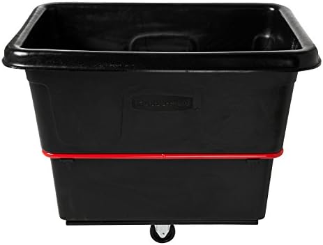 Rubbermaid Commercial Utility Truck, 12 Cubic Feet, 800 lb. Capactiy, Black, Large Cart for Commercial/Waste/Laundry Transportation/Collection