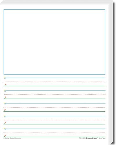 Teacher Created Resources Smart Start 1-2 Story Paper: 360 Sheets (TCR76543)