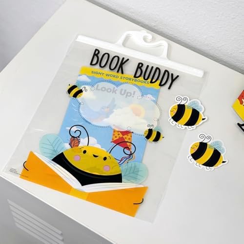 CTP Bee a Reader Book Buddy Bags 12-Pack 12 Bags with snap Closure Handles (Creative Teaching Press 11172)