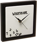 Enesco Our Name is Mud Whatever Scrambled Numbers Always Late Battery-Operated Wall Clock, 7.5 Inch