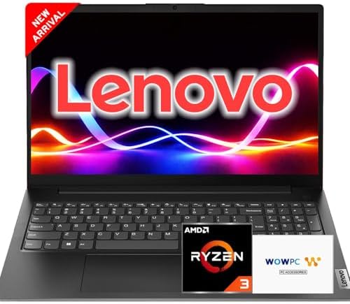 Lenovo 2026 V15 Business Laptop with Microsoft 365 for The Web, AMD 7000 Series Ryzen CPU (Beats Intel i7-1160G7), 15.6" FHD Display, 16GB RAM, 2TB SSD, RJ-45, HDMI, Wi-Fi 6, Windows 11 Pro