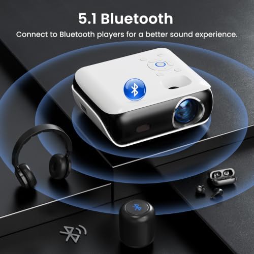 HAPPRUN Native 1080P Outdoor Smart Projector-Standard