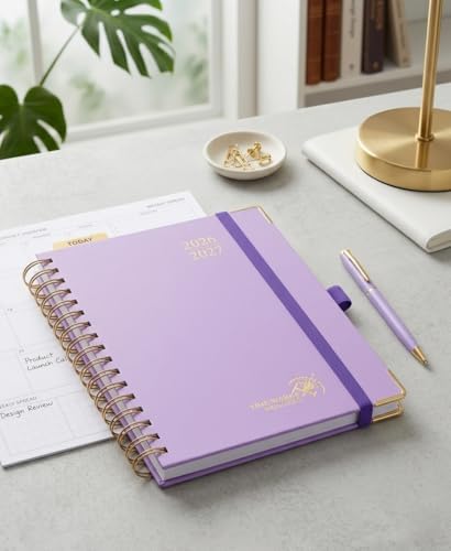 POPRUN 2026-2027 Weekly Planner 6.25" x 8.5" Weekly and Monthly Planner