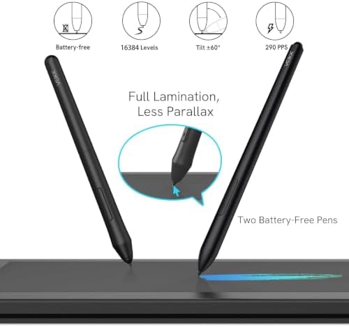 Studio 16 Drawing Tablet with Screen 15.6 inch,16K Levels Battery-Free Pen