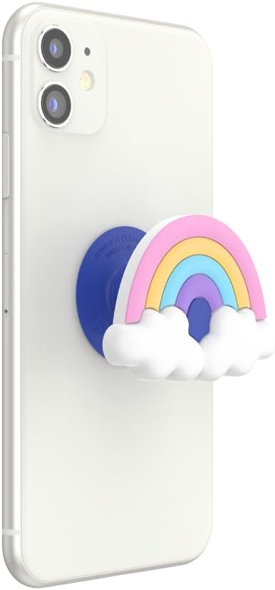 PopSockets Adhesive Phone Grip, Holder- Rainbow Pop | Secure Comfortable Hold, Anti-Drop, Kickstand, Rainbow, Colorful, Electronic Accessories, For iPad/Kindle/iPhone/Android