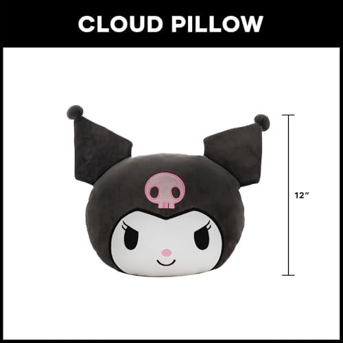 Northwest Kuromi Cloud Pillow 12 Inch – Plush Stuffed Pillow, Bedroom Decor, Great Gift Idea