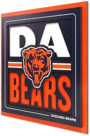 YouTheFan NFL Chicago Bears Slogan Series 3D Wall Art