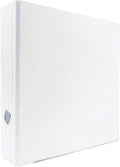 3-Ring Premium Binder - White, 3" Spine, by Bindertek | 525 Sheet Capacity, 2" D-Rings, Linen-Textured Covers, Steel Reinforced Edges, Spine Label Included