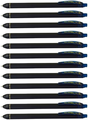 Pentel EnerGel Kuro Liquid Gel Pen, (0.7mm) Medium line, Navy Blue Ink, 12 Pack (BL437R1-CA)