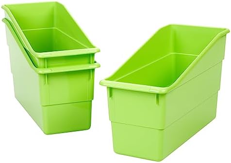 Really Good Stuff Durable Book & Binder Holders, 12-Pack, Green Neon