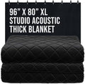 Boxer BXR 2 Pack XL Pro Studio Sound Dampening Blanket 96" x 80" - Thicker - Metal Grommets - Light Blocker, Acoustic Treatment Blanket, Insulated, Sound Reducing