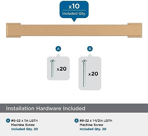 Amerock 10 Pack 5-1/16" Bridgeport Champagne Bronze Drawer Pull