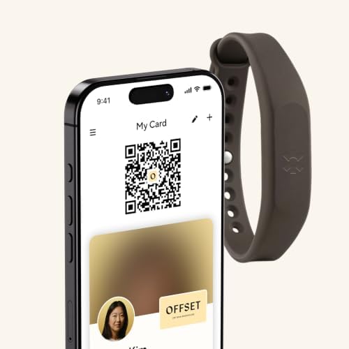 Blinq NFC Digital Business Card - Wristband - Tap to Share (Grey)
