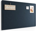 Fluxynara 35.4" x 23.6" Bulletin Board, Carbon Blue
