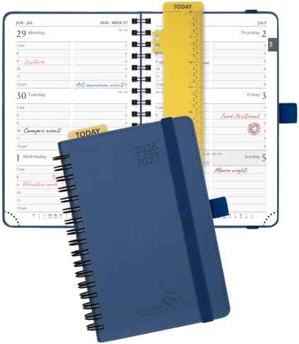 POPRUN Pocket Planner 2026-2027 (Size 4''x6.25'') Academic Pocket Calendar