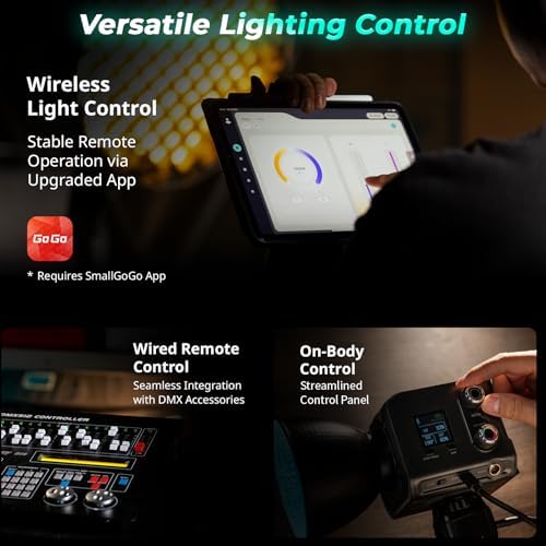 SmallRig RC 100C RGBWW COB Video Light, 100W Mini Continuous Lighting
