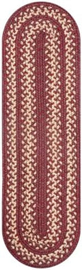 Homespice Autumn Maple Jute Braided Table Runner, Oval 8x28 Set of 2
