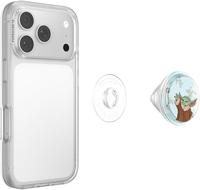 PopSockets Adhesive Phone Grip, Holder- Squishy Force | Secure Comfortable Hold, Anti-Drop, Kickstand, Disney, Mickey Mouse, Minnie, Tidepool, Liquid, Glitter