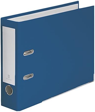 2-Ring Premium Binder for Top-Punched Paper - Navy, by Bindertek | Top-Opening, 3" Spine Width, 525 Sheet Capacity, 2.5" Lever Arch Mechanism, Linen-Textured Covers, Steel Reinforced Edges