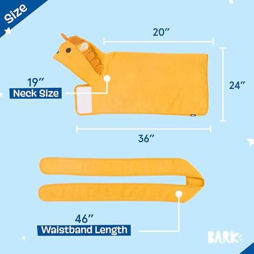 BARKBOX Dog Bathrobe - for Dogs - Medium