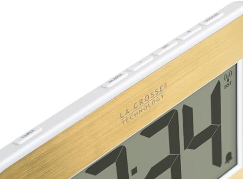 La Crosse Technology L73859 Two-Tone Atomic Digital Clock with Temperature