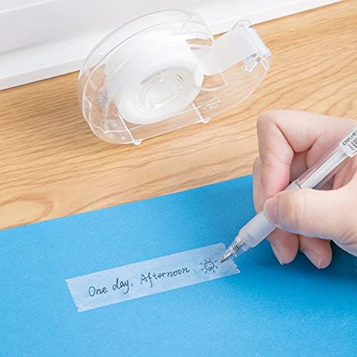 Amazon Basics Invisible Matte Finish Tape Dispenser with Refill Rolls for Labeling, 3/4" x 650" (18 yds), 6-Pack
