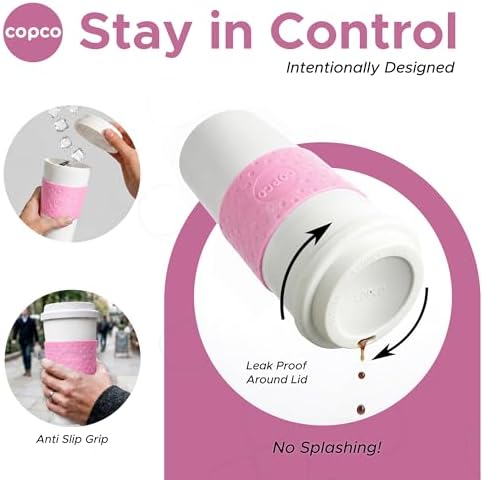 Copco Acadia Travel Mug, 16 Oz - Pink, Set of 3