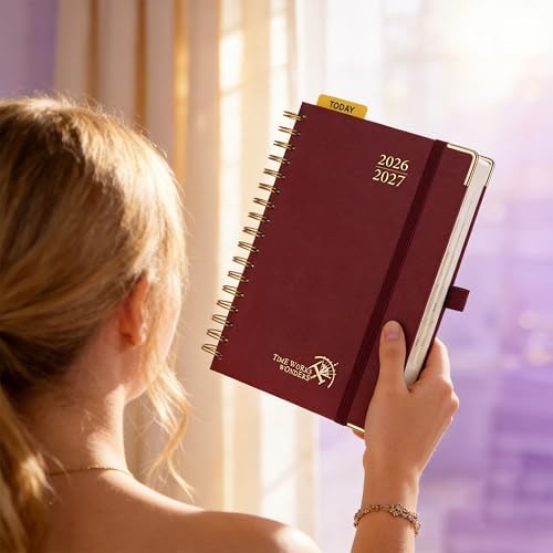 POPRUN 2026-2027 Daily Planner One Page Per Day, 5.75" x 8.5", Day Planner