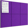 MaxGear Felt Bulletin Board 36" x 24", Violet Felt Wall Tiles Push Pins