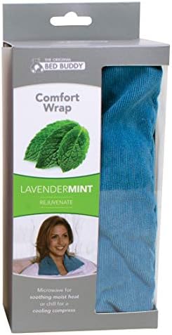 Bed Buddy Heated Aromatherapy Neck Wrap, Lavender & Mint Scented - Microwavable Hot & Cold Therapy for Sore Muscles, Stress Relief, and Relaxation - Soft Plush Fabric with Lavender and Mint