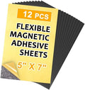 Towjug 5 x 7 Adhesive Magnetic Sheets Set of 12 for Crafts, Pictures
