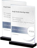 Acrylic Sign Holder (Black Vertical A6 105×148mm/4.13×5.83 inches)
