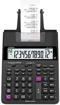 Casio HR-300RC Printing Calculator with Backlit LCD Display,White,Mini-Desktop & HR-170RC Plus, Min-Desktop Printing Calculator (New Version of The HR-100TM)