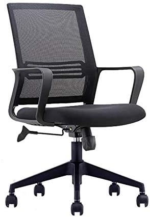 Home Office Chair with Mid-Back Rotating Waist Support Desk Task Computer Chair Ergonomic Comfortable Mesh Armchair (C)
