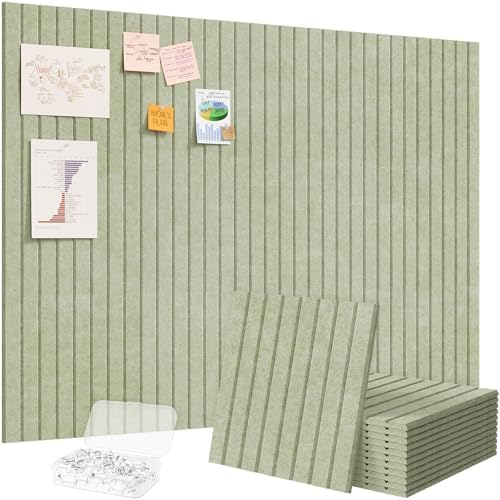 Lifewit Large Felt Bulletin Board with Self-Adhesive 48" x 36" - 12 Pack