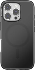 PopSockets iPhone 16 Pro Phone Case with MagSafe- Black Translucent | Magnetic, Wireless Charging, Camera & Drop Protection, Black, Electronic Accessories, For iPad/Kindle/iPhone/Android