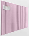Slated Felt Bulletin Board Tiles | Cork Board Alternative for Walls | Wall Panels for Office & Home Decor | Aesthetic Pinboard & Photo Board | 12-Pack (11.8" x 11.8") with Adhesive | Sakura