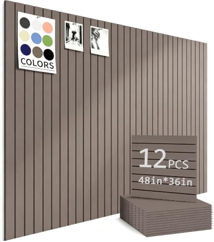 48" x 36" Cork Board Alternative, 12 Pack Felt Bulletin Board Tiles with 30 Adhesive Tabs Wall Push Pin Board for Office Classroom Bedroom Decor