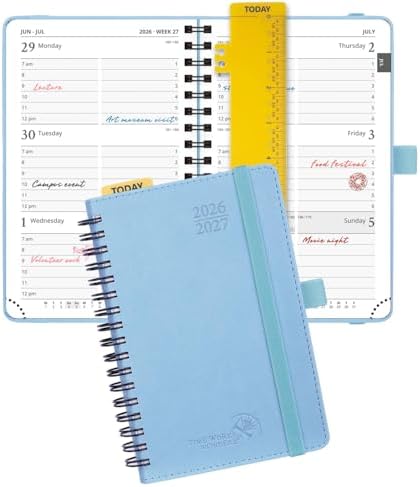 POPRUN Pocket Planner 2026-2027 (Size 4''x6.25'') Academic Pocket Calendar