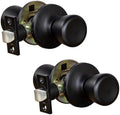 Design House Terrace Passage Door Knob, Matte Black