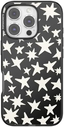 PopSockets iPhone 16 Pro Phone Case with MagSafe- Starstruck | Magnetic, Wireless Charging, Camera & Drop Protection, Electronic Accessories, For iPad/Kindle/iPhone/Android